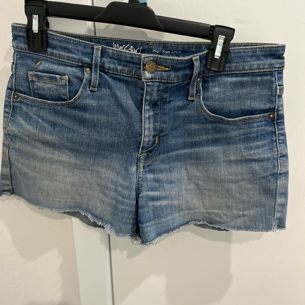 Mossimo High Rise Denim Jean Shorts Size 8